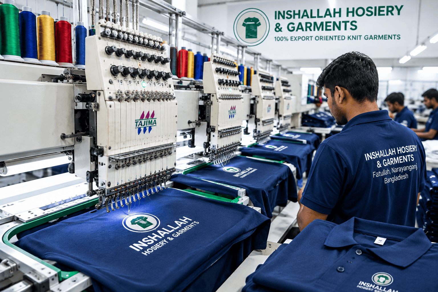 Garment embroidery work